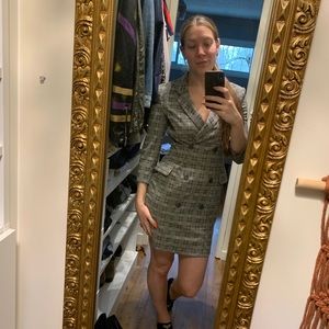 Plaid blazer dress!